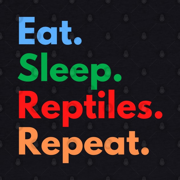 Eat. Sleep. Reptiles. Repeat. by Eat Sleep Repeat